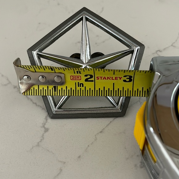 Vintage OEM Chrysler Star Emblem - Silver Used Condition - Picture 2 of 6